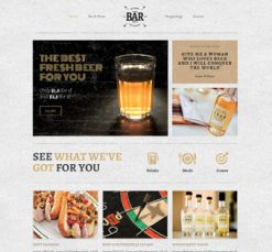 Mẫu giao diện website Hộp đêm - Bar (Bar)