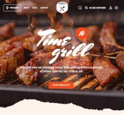 Mẫu giao diện website barbeque