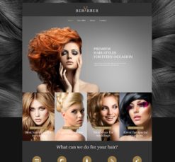 Mẫu giao diện website barber