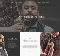 Mẫu giao diện website barber 2