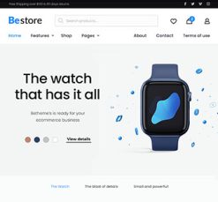 Mẫu giao diện website Cửa hàng (Default Store)