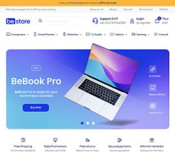 Mẫu giao diện website Cửa hàng (Default Store 2)