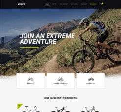 Mẫu giao diện website biker