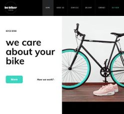 Mẫu giao diện website Tay đua (Biker 2)
