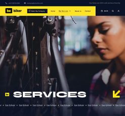 Mẫu giao diện website biker 4