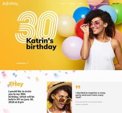 Mẫu giao diện website Sinh nhật (Birthday)