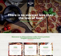 Mẫu giao diện website bistro