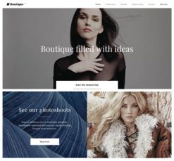 Mẫu giao diện website Shop quần áo (Boutique)