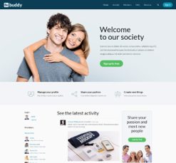 Mẫu giao diện website Bạn bè (Buddy)