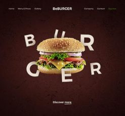 Mẫu giao diện website Burger (Burger 2)