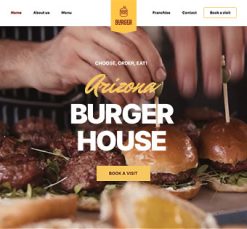Mẫu giao diện website Burger (Burger 3)