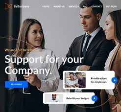 Mẫu giao diện website Kinh doanh (Business 4)