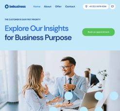 Mẫu giao diện website Kinh doanh (Business 7)