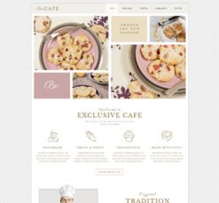 Mẫu giao diện website cafe