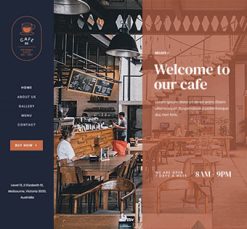 Mẫu giao diện website Cafe (Cafe 3)