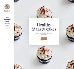 Mẫu giao diện website Bánh ngọt (Cakes)