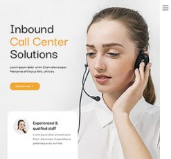 Mẫu giao diện website Trung tâm cuộc gọi (Call Center 2)