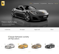 Mẫu giao diện website car