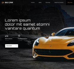 Mẫu giao diện website car 2