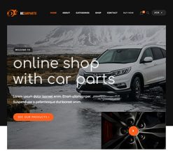 Mẫu giao diện website car parts