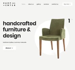 Mẫu giao diện website carpenter 4