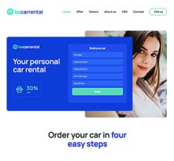 Mẫu giao diện website car rental 3