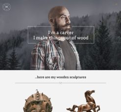 Mẫu giao diện website carver