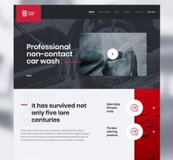 Mẫu giao diện website car wash