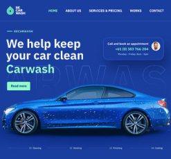 Mẫu giao diện website car wash 3