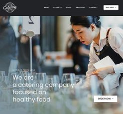 Mẫu giao diện website Phục vụ (Catering)