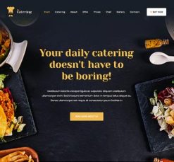Mẫu giao diện website Phục vụ (Catering 2)