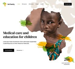 Mẫu giao diện website charity 3