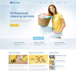 Mẫu giao diện website cleaner