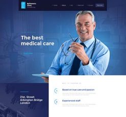 Mẫu giao diện website Phòng khám (Clinic 2)