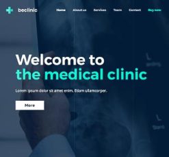 Mẫu giao diện website Phòng khám (Clinic 3)
