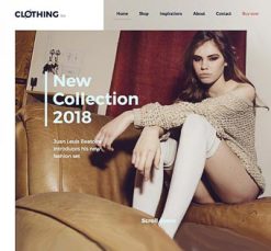 Mẫu giao diện website clothing