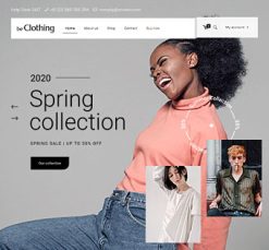 Mẫu giao diện website clothing 2