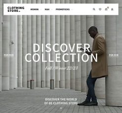 Mẫu giao diện website Cửa hàng quần áo (Clothing Store 2)