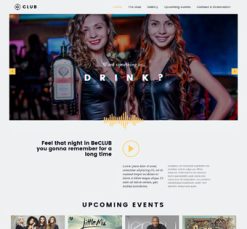 Mẫu giao diện website club