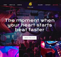 Mẫu giao diện website Câu lạc bộ (Club 3)