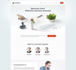 Mẫu giao diện website coaching