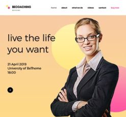 Mẫu giao diện website Huấn luyện (Coaching 2)