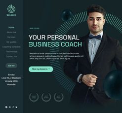 Mẫu giao diện website Huấn luyện (Coaching 3)