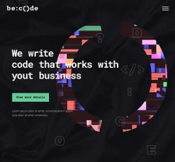 Mẫu giao diện website Mã (Code 2)