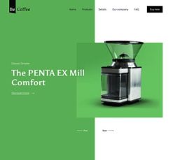 Mẫu giao diện website coffee 3