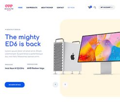Mẫu giao diện website computer shop