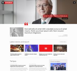 Mẫu giao diện website congress