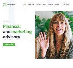 Mẫu giao diện website consultant