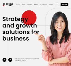 Mẫu giao diện website consultant 2