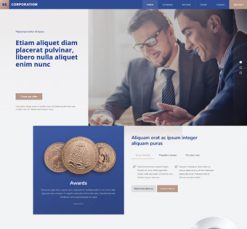 Mẫu giao diện website corporation